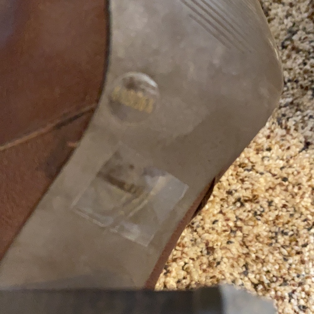 Jessica Simpson leather booties. Dark brown. Size 6.5 - Picture 5 of 5
